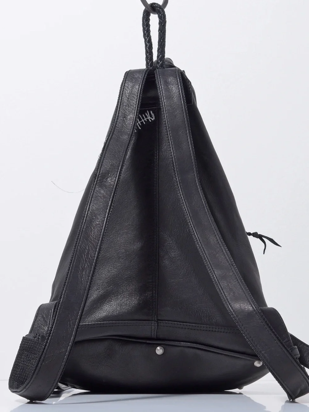 KmRii 2202-BG01 Hand Stitch Triangle Backpack